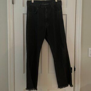F/CE Upcycled Wrangler Black Jeans Size L